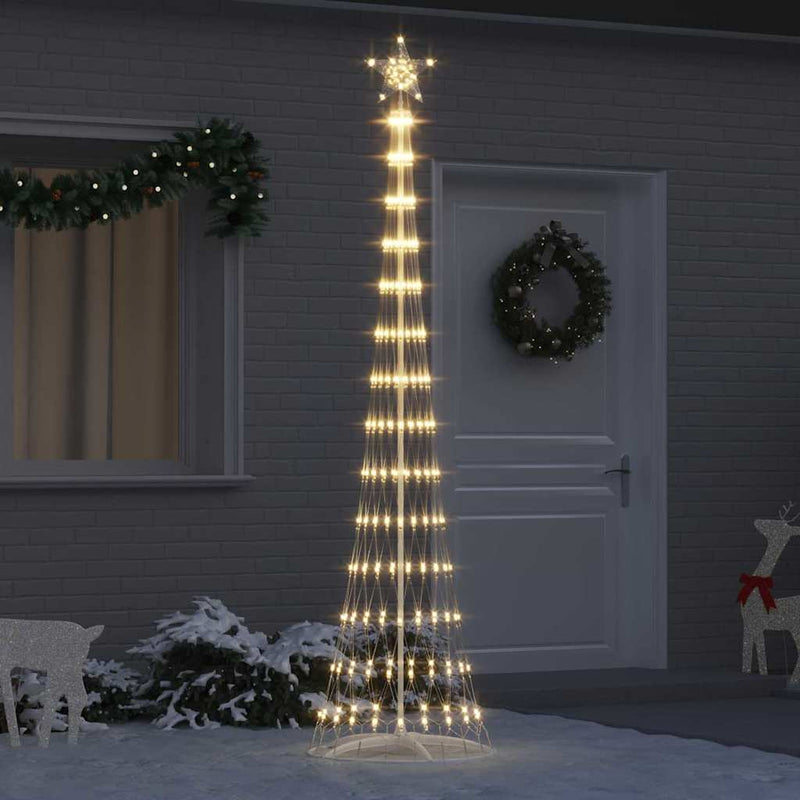 Brad de Crăciun LED Alb cald 250 cm Metal