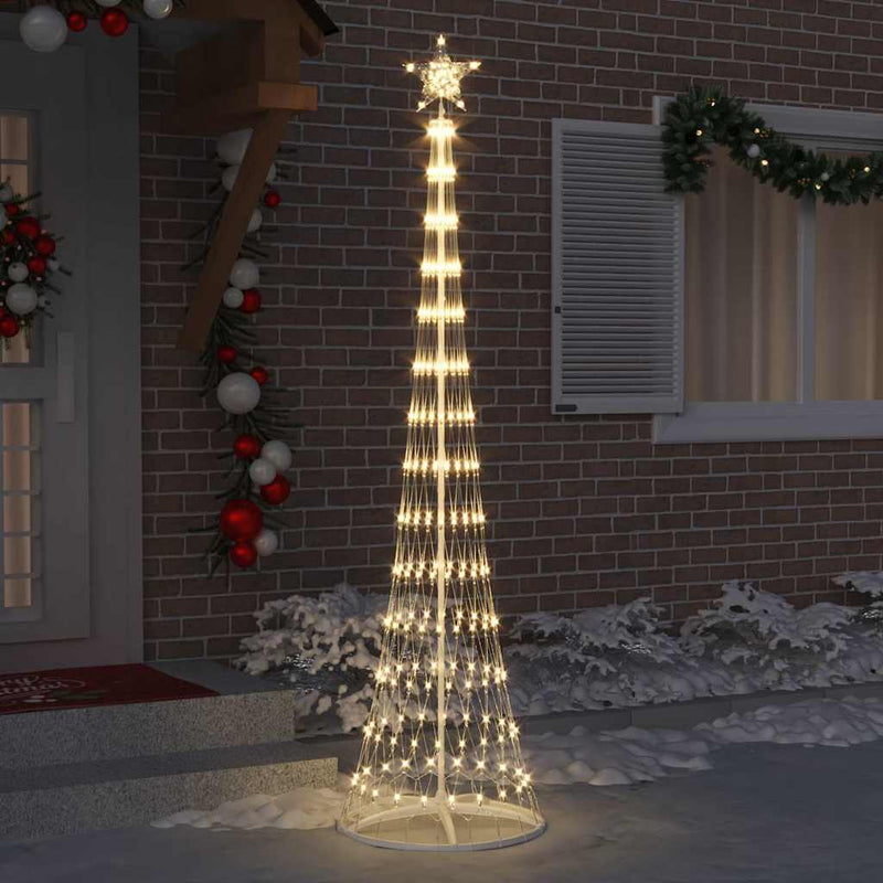 Brad de Crăciun LED Alb cald 250 cm Metal