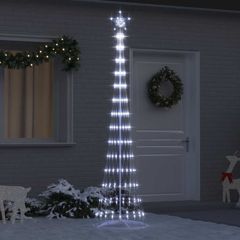 Brad de Crăciun LED Alb rece 250 cm Metal