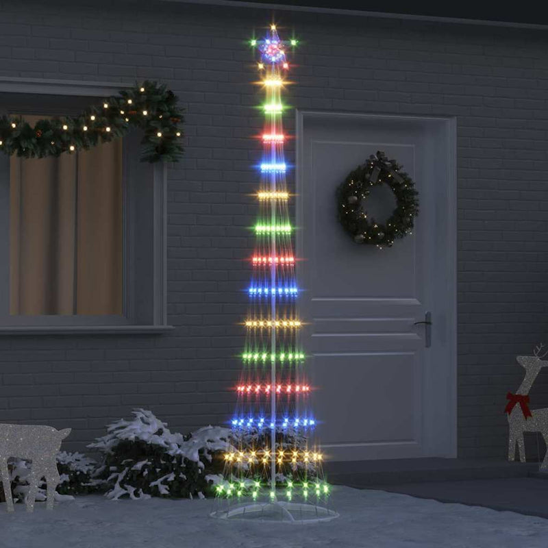 Brad de Crăciun LED Multicolour 250 cm Metal
