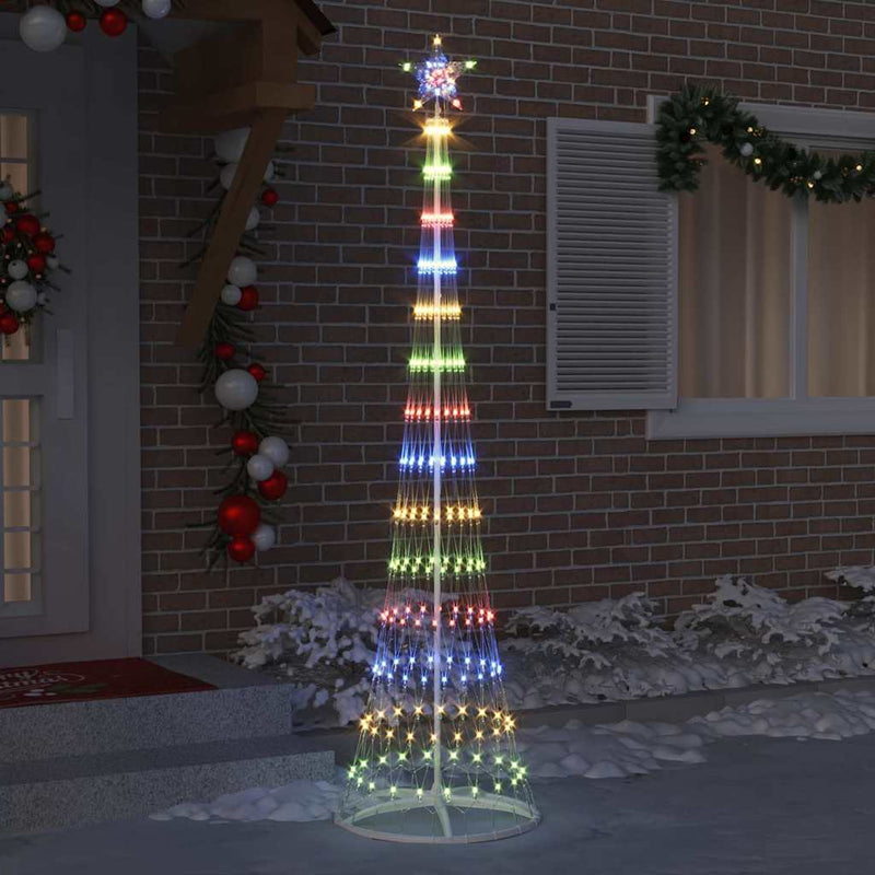 Brad de Crăciun LED Multicolour 250 cm Metal