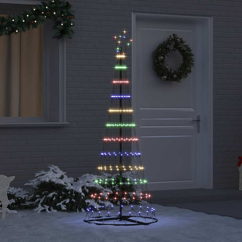 Brad de Crăciun LED Multicolour 184.5 cm Metal
