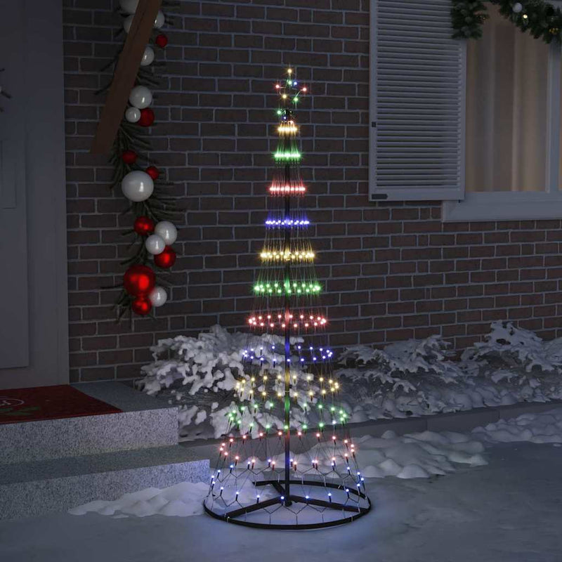 Brad de Crăciun LED Multicolour 184.5 cm Metal