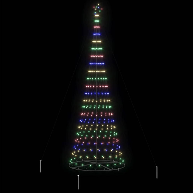 Brad de Crăciun LED Multicolour 399 cm Metal