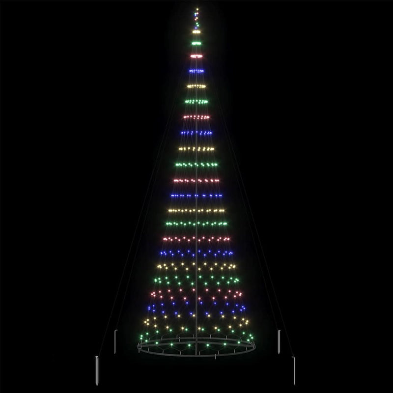 Brad de Crăciun LED Multicolour 399 cm Metal
