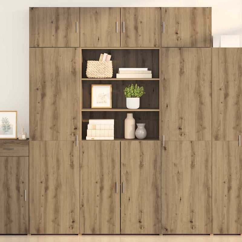 Bufet Stejar Artizanal 80 x 42,5 x 185 cm Lemn prelucrat