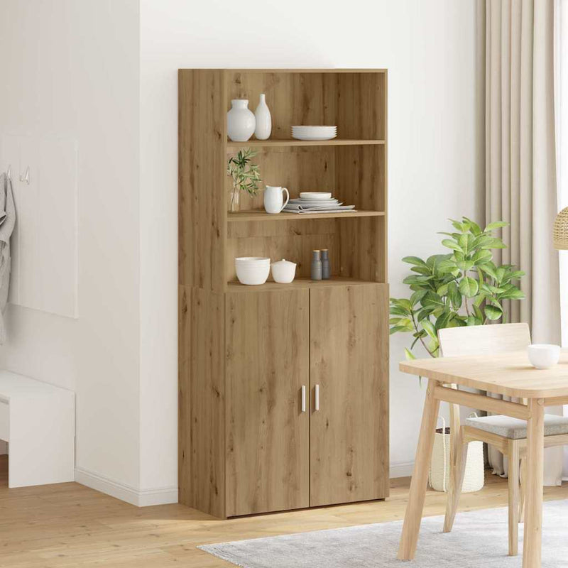 Bufet Stejar Artizanal 80 x 42,5 x 185 cm Lemn prelucrat