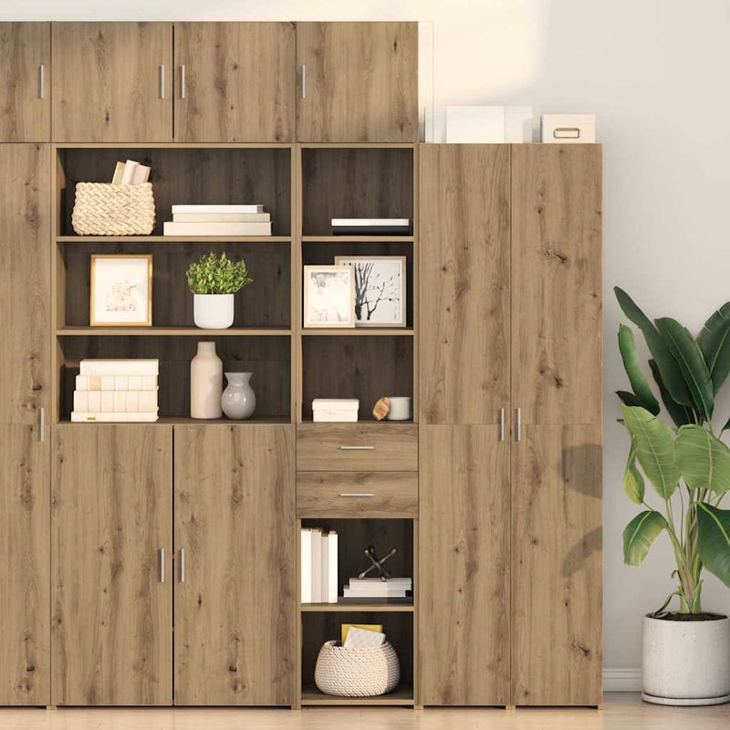 Bufet Stejar Artizanal 40 x 42,5 x 185 cm Lemn prelucrat