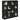 Bufet 2 buc. Stejar Negru 68 x 37 x 142 cm Lemn prelucrat