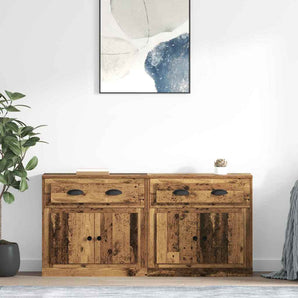 Bufeturi 2 buc. Lemn Vechi 70 x 35,5 x 67,5 cm Lemn prelucrat