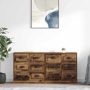 Bufeturi 2 buc. Lemn Vechi 70 x 35,5 x 67,5 cm Lemn prelucrat