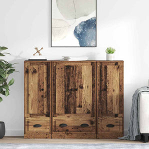 Bufet 3 buc. Lemn Vechi 132 x 35,5 x 103,5 cm Lemn prelucrat