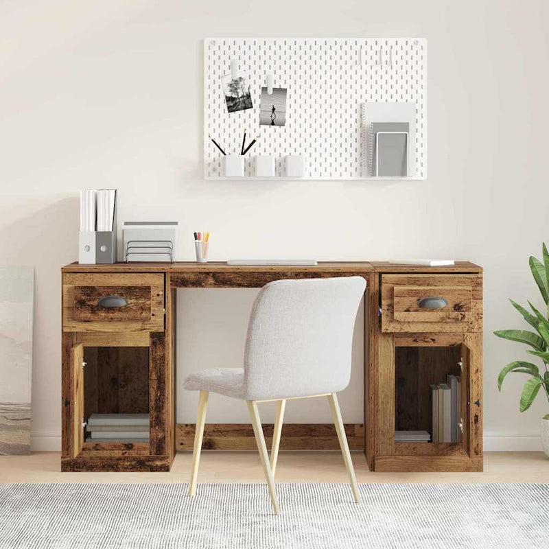 Birou cu dulap Lemn Vechi Lemn prelucrat 154,5 x 50 x 75 cm