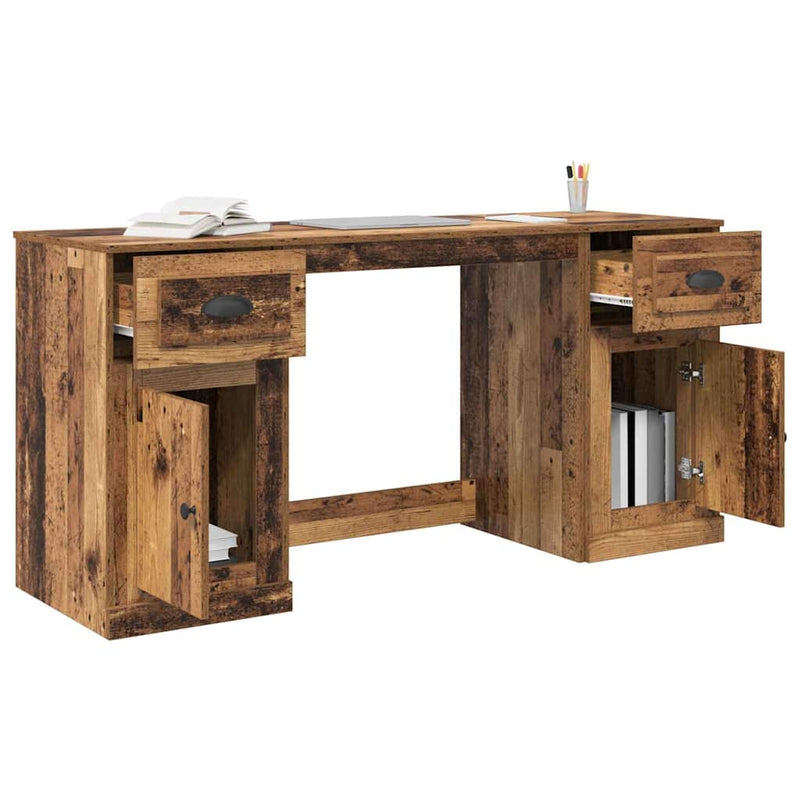 Birou cu dulap Lemn Vechi Lemn prelucrat 154,5 x 50 x 75 cm
