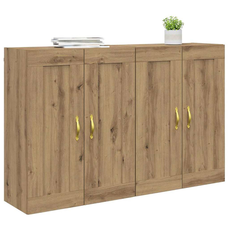 Cabinet suspendat 2 buc. Stejar Artizanal 69,5 x 34 x 90 cm