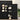 Bufet Stejar Negru 50 x 42,5 x 225 cm Lemn prelucrat