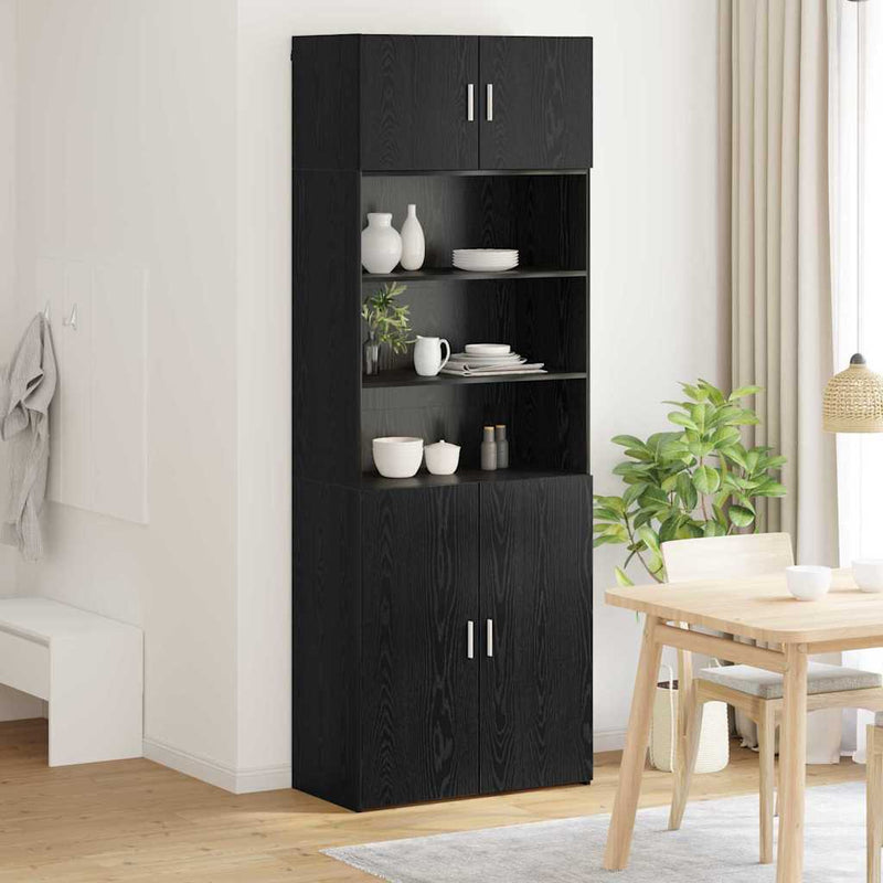 Dulap de depozitare Stejar Negru 80 x 42,5 x 225 cm