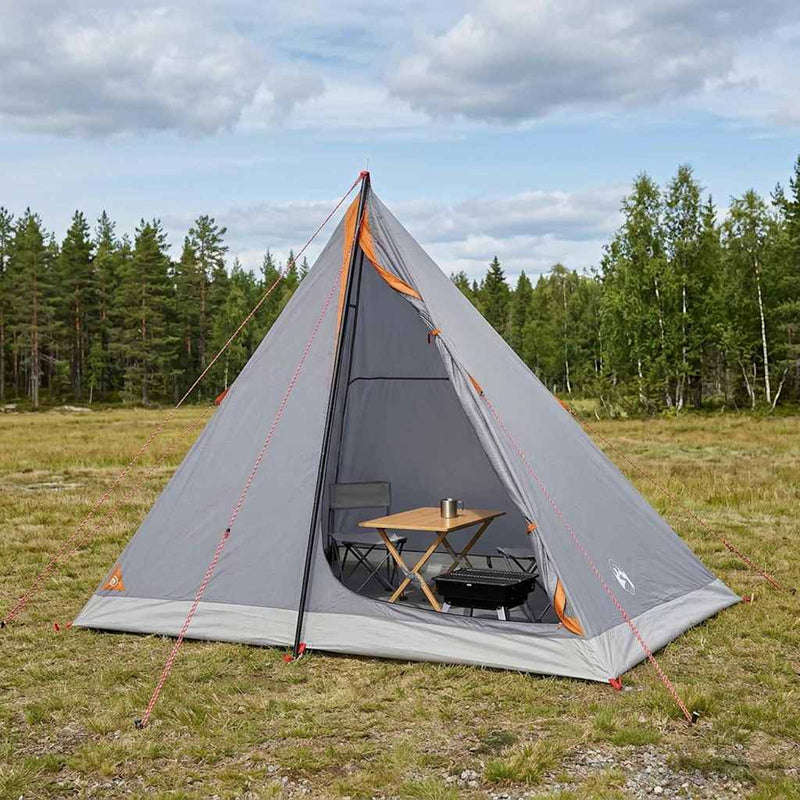 Cort de backpacking 2 persoană Gri și Portocalie
