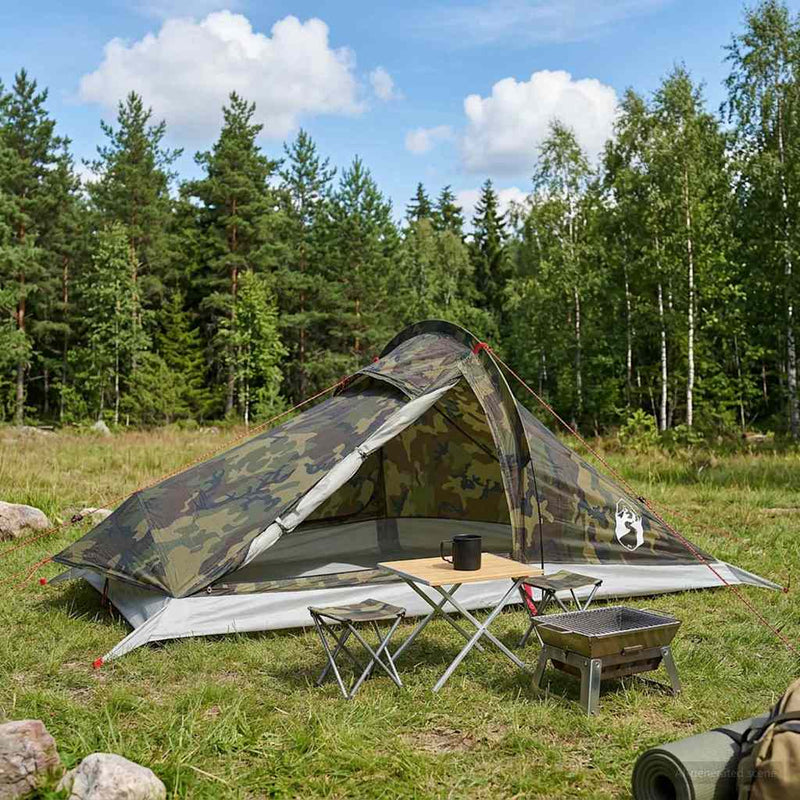 Cort de backpacking 4 persoană Camuflaj