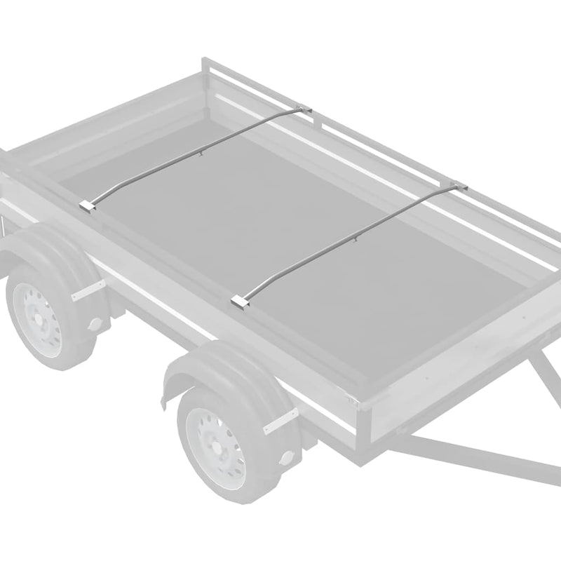 Brățară de prelată pentru remorci 2 Argintiu 102-155 cm