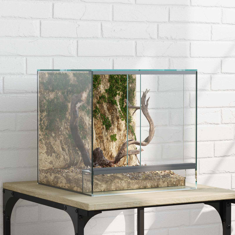 Terariu cu depozitare Transparent 30 x 30 x 30 cm Sticlă