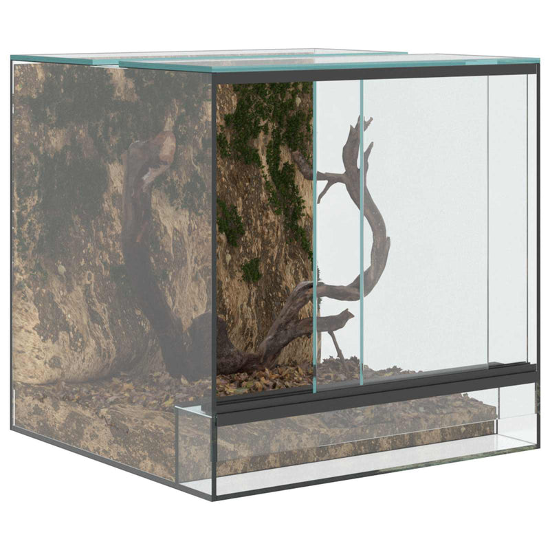 Terariu cu depozitare Transparent 30 x 30 x 30 cm Sticlă
