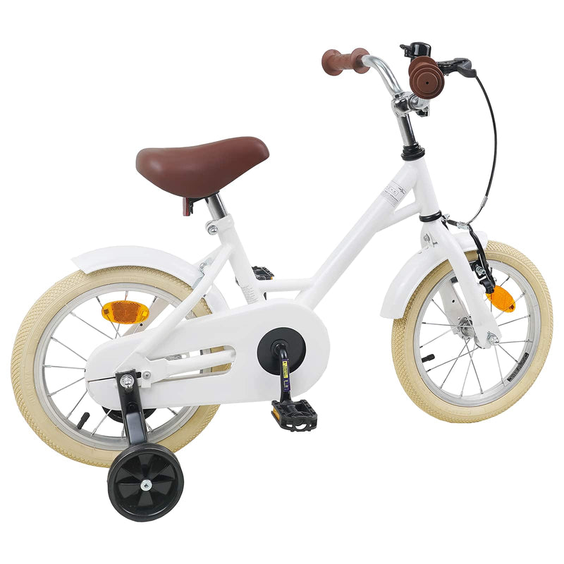 Bicicletă pentru Copii 14 Inci pentru 3-5 ani Alb