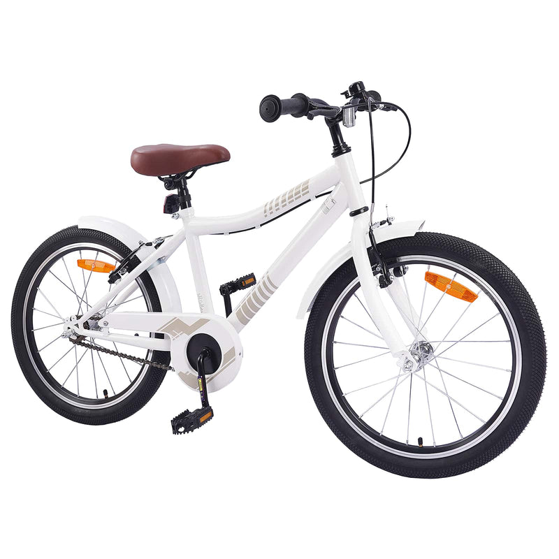 Bicicletă pentru Copii 18 Inci pentru 5-7 ani alb