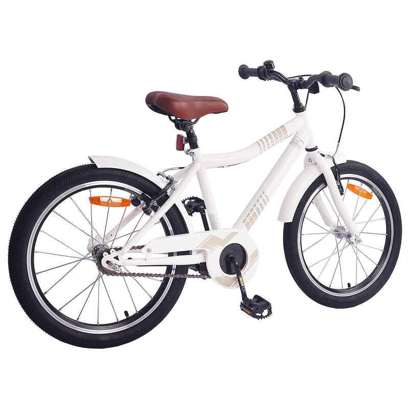 Bicicletă pentru Copii 18 Inci pentru 5-7 ani alb