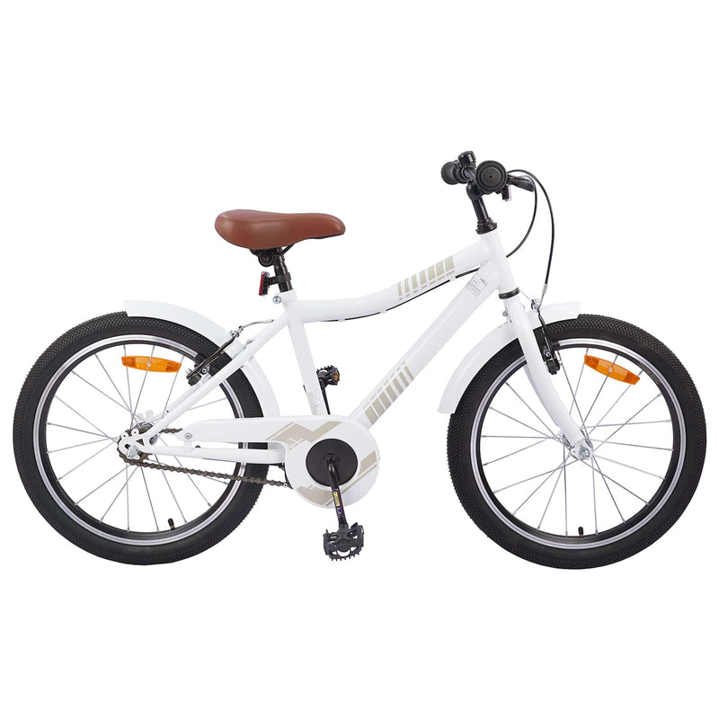Bicicletă pentru Copii 18 Inci pentru 5-7 ani alb