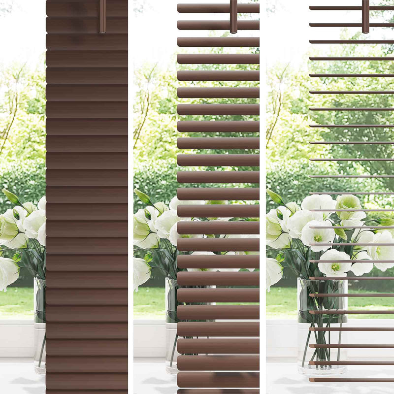 Jaluzea venetiană Maro Întunecat cu Model 213 x 90 cm 25 mm PVC