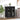 Bufet Stejar Negru 69,5 x 34 x 90 cm Lemn prelucrat