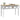 Masă laterală CORONA Alb 115 x 46 x 73 cm Lemn de pin masiv
