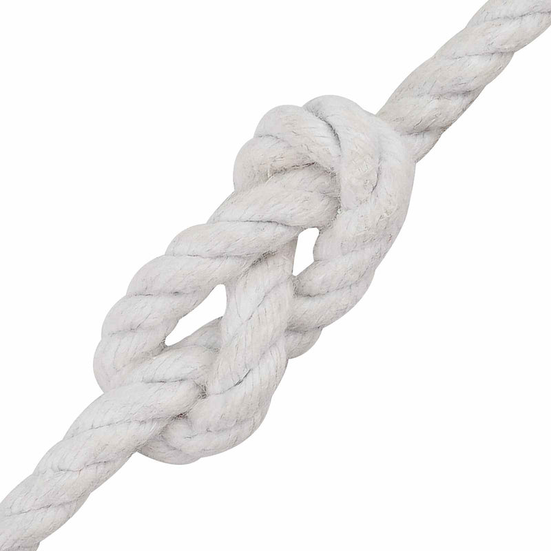Sfoară din Bumbac 6 mm 25 m Alb 100% bumbac