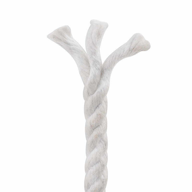 Sfoară din Bumbac 6 mm 25 m Alb 100% bumbac