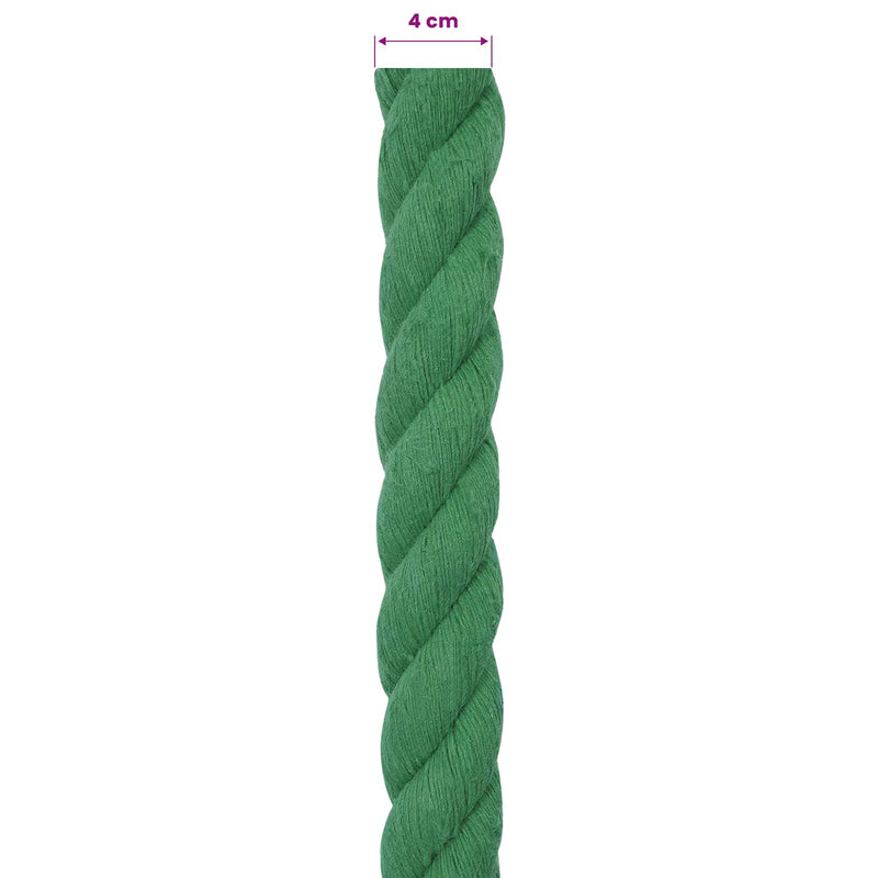Sfoară din Bumbac 40 mm 5 m Verde 100% bumbac