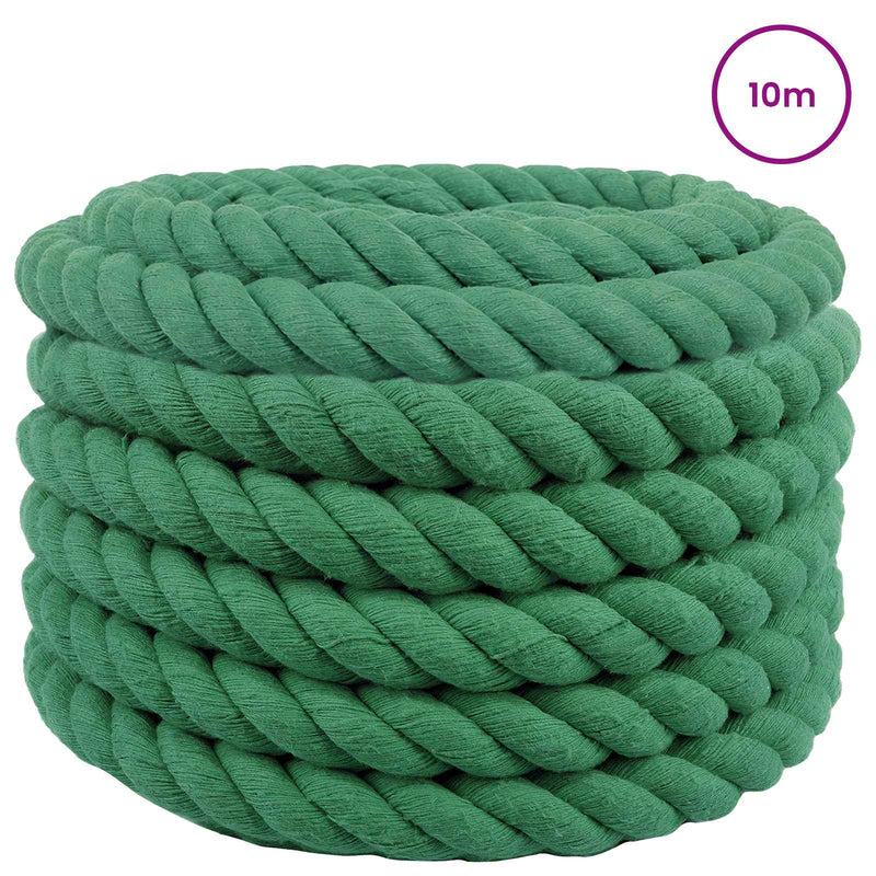 Sfoară din Bumbac 60 mm 10 m Verde 100% bumbac
