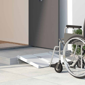 Rampă pentru scaunul cu rotile 270 kg Argintiu 270 kg Aluminiu