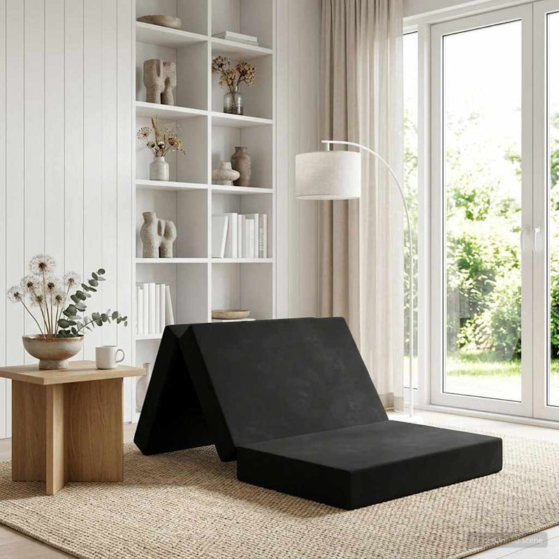 Canapea Pat Pliabilă 90 x 67 x 45 cm Negru