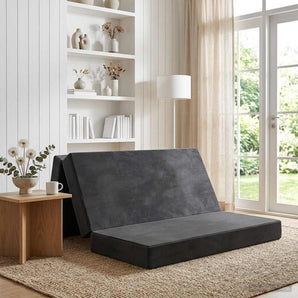 Canapea Pat Pliabilă 120 x 67 x 45 cm Gri închis