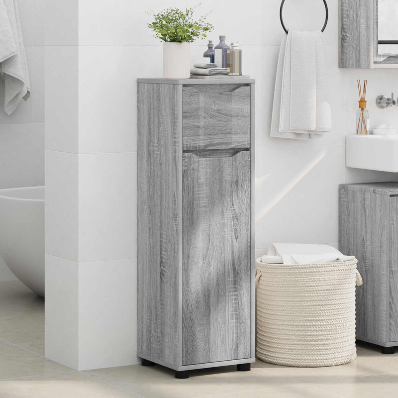 Dulap de Baie Gri Sonoma 30,5 x 30 x 101 cm Lemn prelucrat