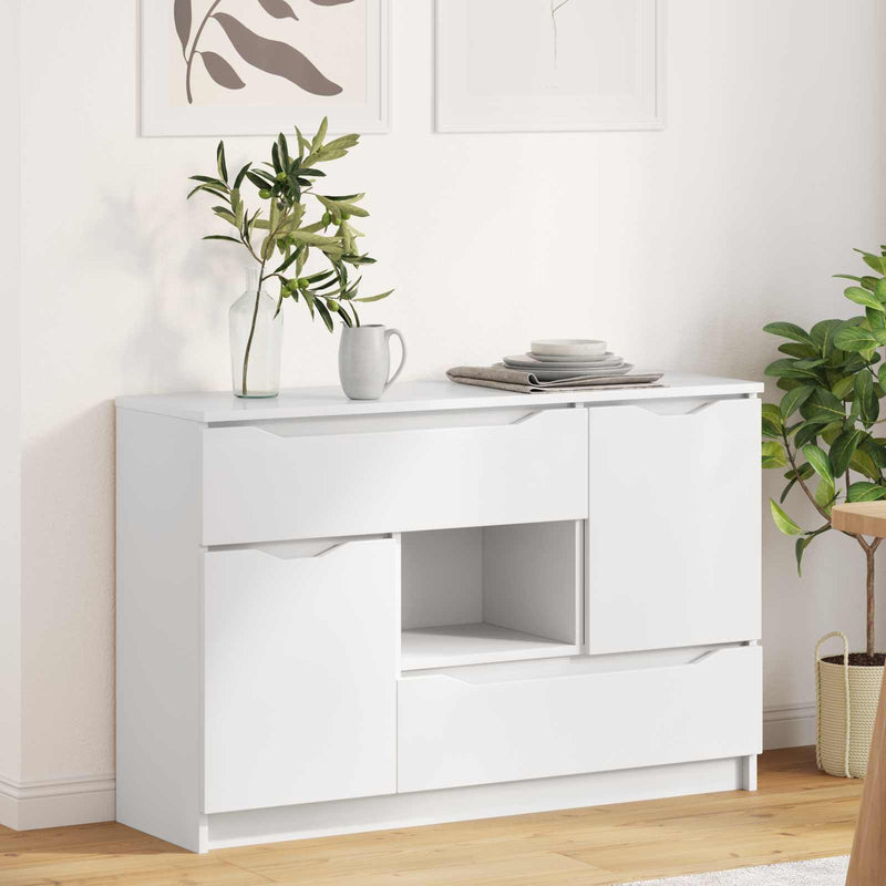 Bufet Alb 100 x 30 x 65,6 Lemn prelucrat