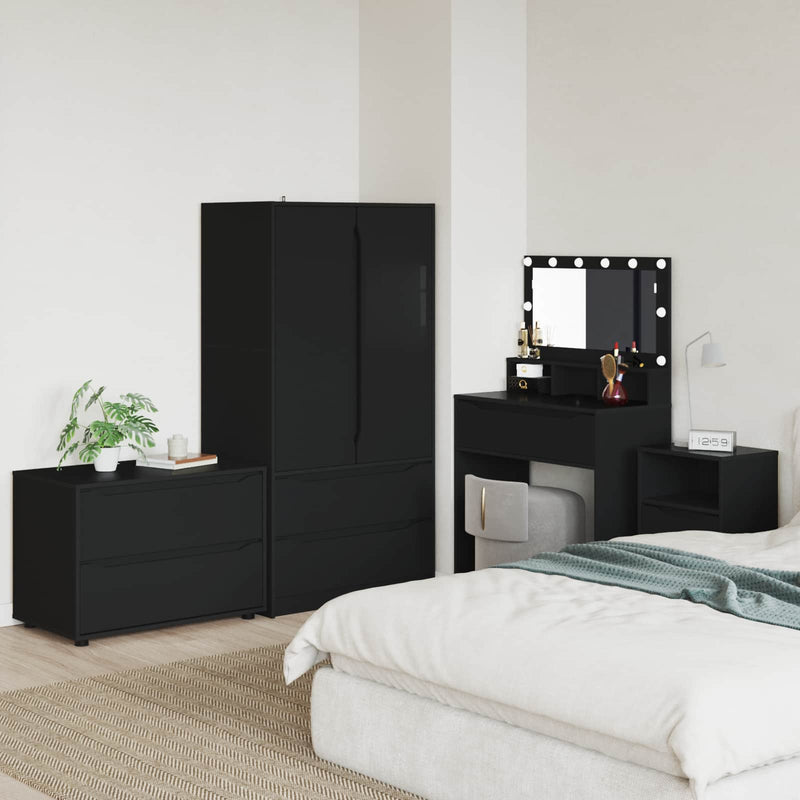 Dulap de depozitare 80 x 48 x 57 cm Lemn prelucrat Negru