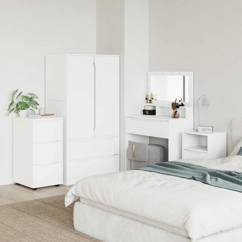 Dulap de depozitare 40 x 48 x 81 cm Lemn prelucrat Alb