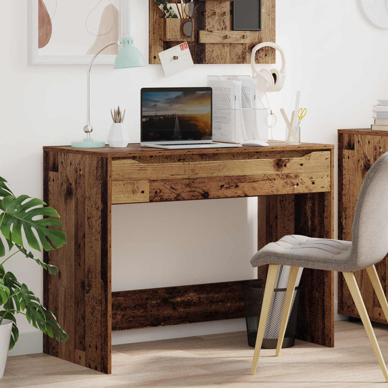 Birou cu sertar Lemn vechi 100 x 50 x 78 cm Lemn prelucrat