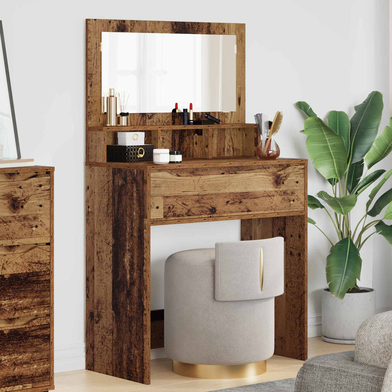 Mese de toaletă pentru dormitor Lemn Vechi 80 x 39,6 x 135 cm