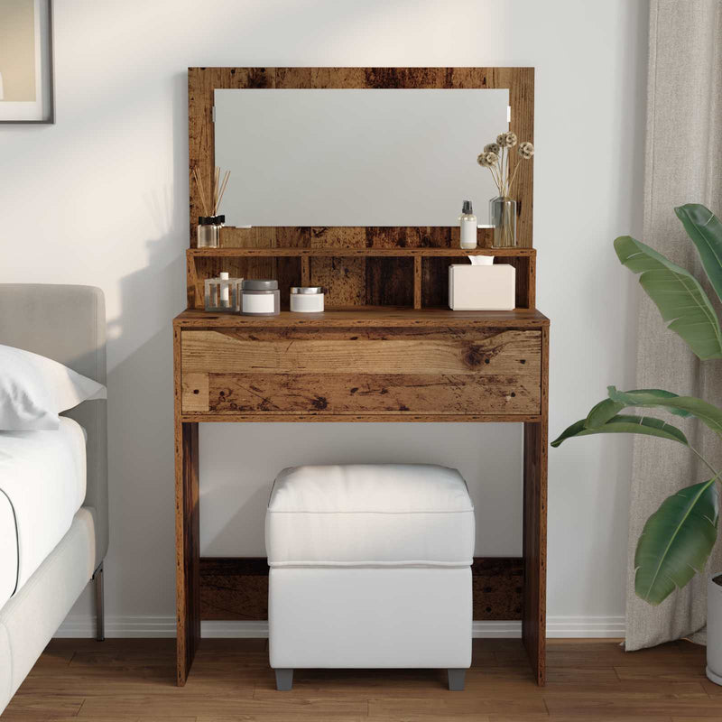 Mese de toaletă pentru dormitor Lemn Vechi 80 x 39,6 x 135 cm