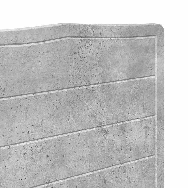Tăblie cap Gri din beton Lemn prelucrat