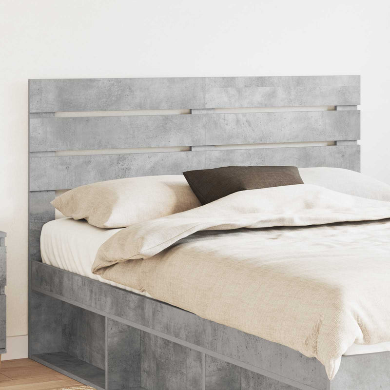 Tăblie cap Gri din beton Lemn prelucrat
