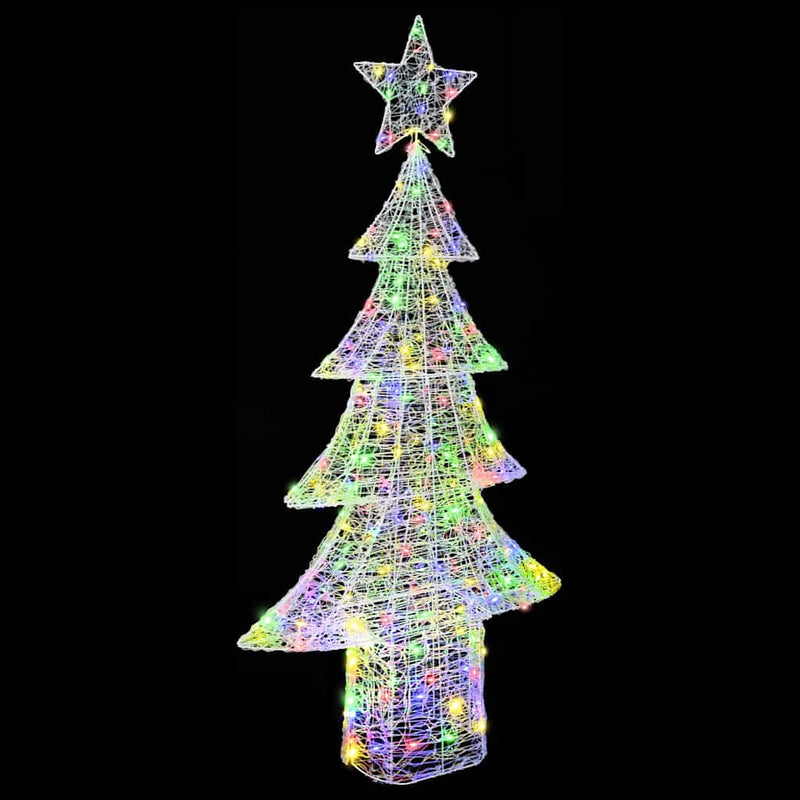 Brad de Crăciun 240 LED-uri Multicolour 180 cm Acril